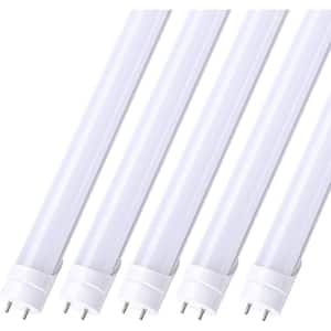 40-Watt Equivalent 48 in. Linear Tube T8 G23 LED Tube Light Bulb 4000K (5-Pack)