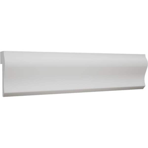 Royal Mouldings - 5262 9/16 in. x 1-1/8 in. x 8 ft. PVC Composite White Ply Cap Molding