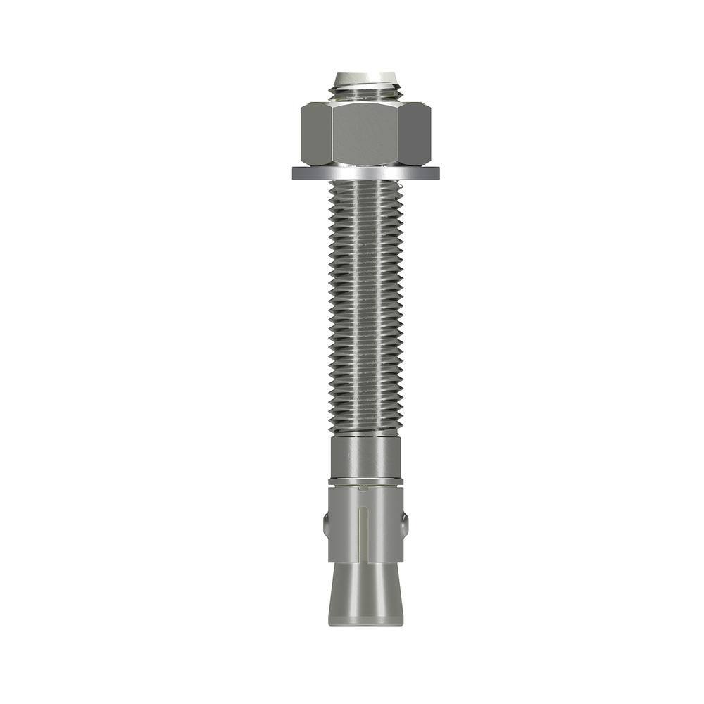 Lot De 4 Ancrages à Béton Wedge Anchor Simpson 3/4" X 5-1/2" - Acier Inoxydable