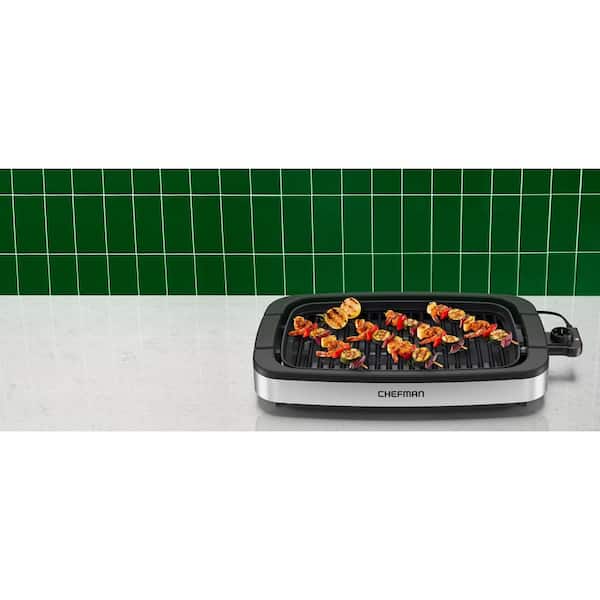 Chefman Smokeless Indoor Electric Grill, Adjustable Temperature