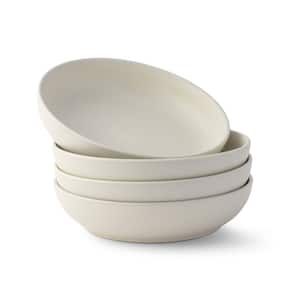 4pc Stoneware Pasta Bowl set, 40oz-Linen