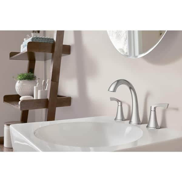 MOEN Korek 8 in. Widespread Double Handle High-Arc Bathroom