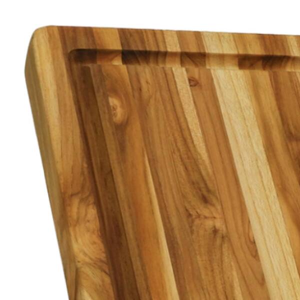 XL Cutting Board for Kitchen, 20x15 Extra Large, 1 Thick Bamboo Wood Butcher Chopping Block, Cheese Board, Durable Reversible with Juice Grooves