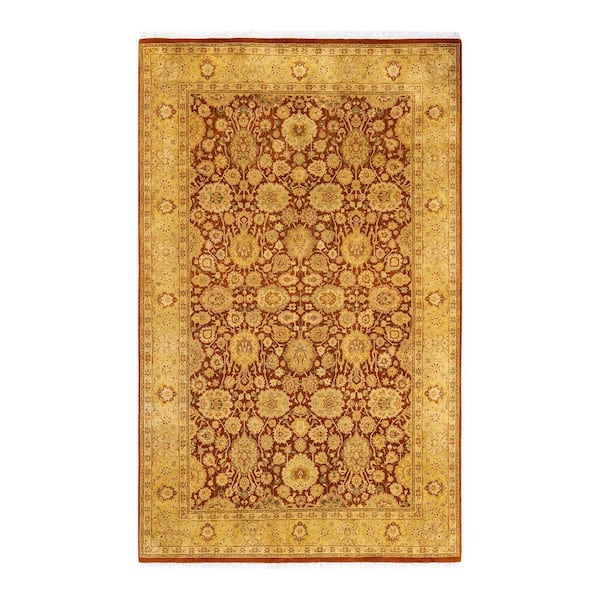 Solo Rugs Mogul One-of-a-Kind Traditional Orange 4 ft. 8 in. x 7 ft. 5 in. Oriental Area Rug