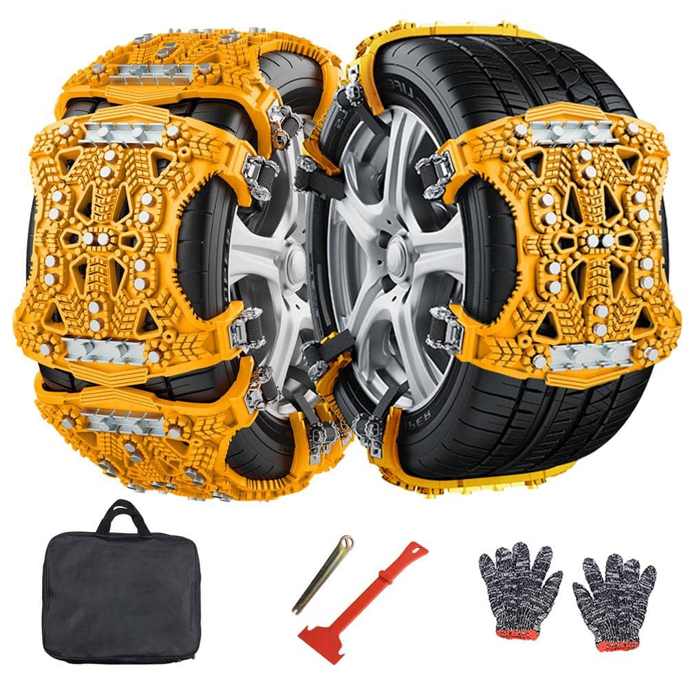 8pcs Universal Snow Chains For Cars/suv/ Lt Truck/pickup