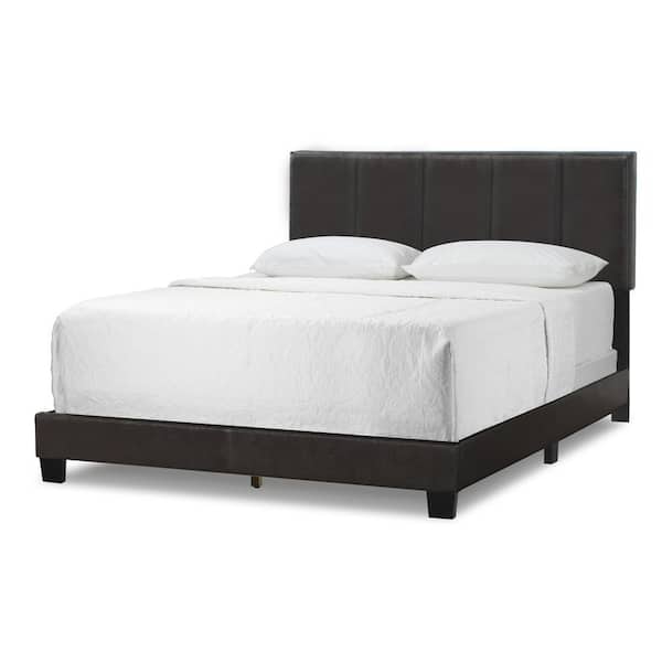 Stitch Tufting Ghub, Full Size Bed With Faux Leather Headboard