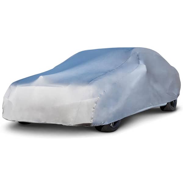 Mockins Extra Thick Heavy-Duty Waterproof Car Cover - 250 g PVC Cotton Lined  - 190 in. x 75 in. x 60 in. Black MA-66 - The Home Depot