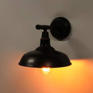 1-Light Oil Rubbed Bronze Outdoor Barn Light Sconce