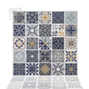 Moroccan Rano 10 in. W x 10 in. H Peel and Stick Decorative Mosaic Wall Tile Backsplash (10 Tiles)
