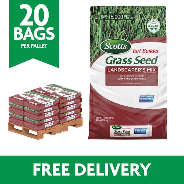 Turf Builder Grass Seed Landscaper's Mix Bulk Seed Pallet 800 lbs. (Pallet of 20 40 lbs. Bags)