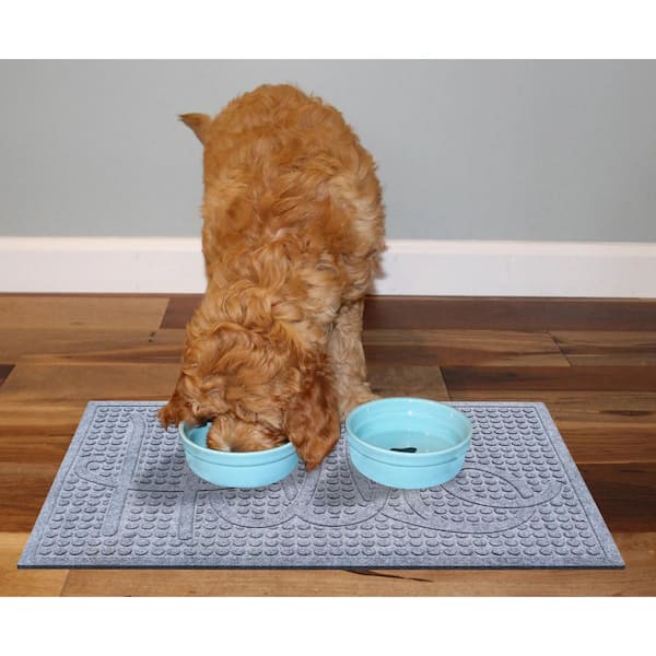Dog Mat, Absorbent Rubber Backing Dog Mat for and Water Bowl