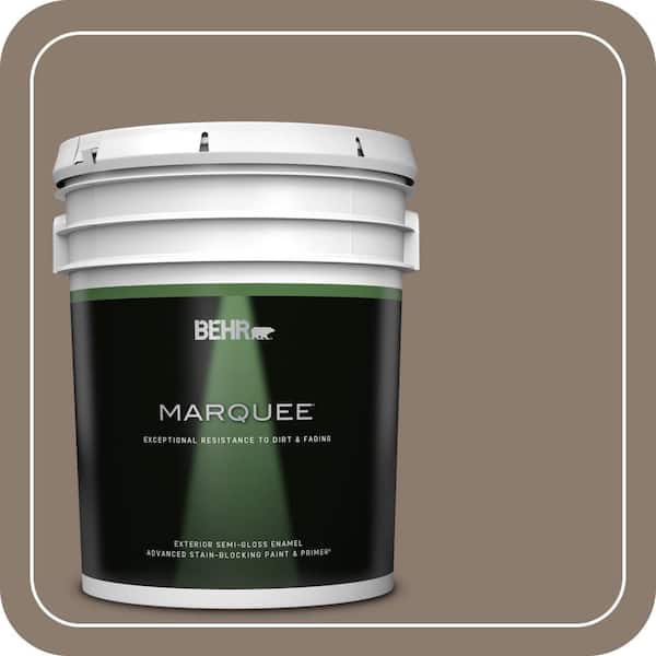BEHR MARQUEE 5 gal. #T18-07 Road Less Travelled Semi-Gloss Enamel Exterior Paint & Primer