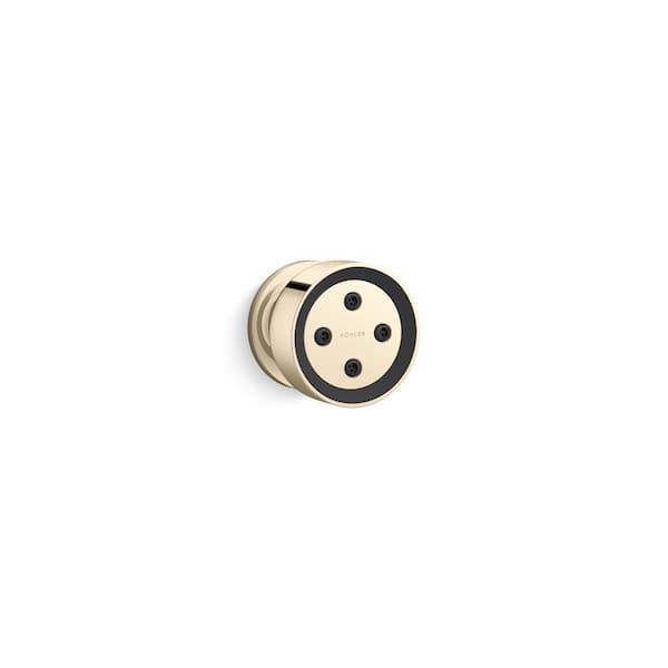 KOHLER Statement 1-Spray Patterns Round 2.75 in. 1.75 GPM Body Spray in Vibrant French Gold