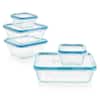 Classic Cuisine 10-Piece Glass Food Storage Containers with Snap Shut Lids  HW0500113 - The Home Depot