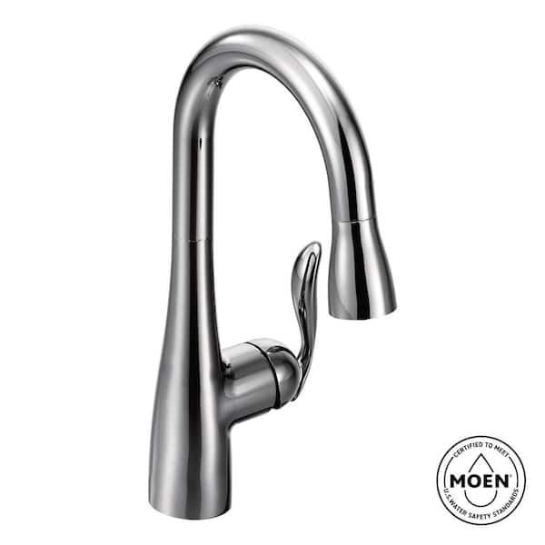 Arbor Single-Handle Pull-Down Sprayer Bar Faucet with Reflex and Power Clean in Chrome