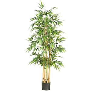 35" Artificial Bamboo Plant "Twiggy" with Pot Plastic Plant Fake Tree Home Deor 