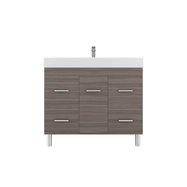 Alya Bath Ripley 39 In W X 19 D, Lucite Vanity Table With Drawers