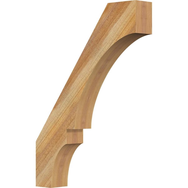Ekena Millwork 4"W x 22"D x 30"H Balboa Rough Sawn Knee Brace, Western Red Cedar