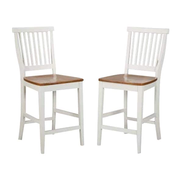 Homestyles 24 In White Bar Stool 5002 89, Distressed White Counter Stools
