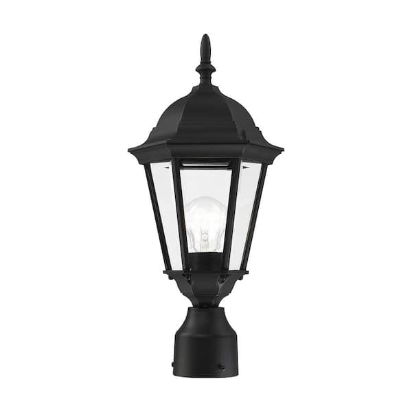 AVIANCE LIGHTING Hathshire 1 Light Textured Black Outdoor Post Top Lantern