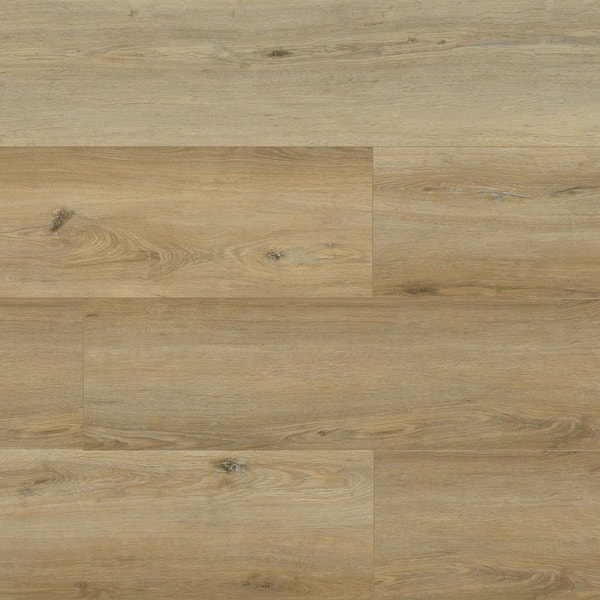 Sand Tan Peanut 8MM 30MIL 9 in. W x 62.6 in. L Waterproof Hybrid Resilient Flooring (19.51 sq. ft/case）