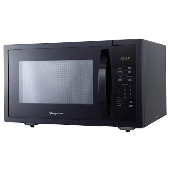 Magic Chef 1.0 cu. ft. Countertop Microwave in Stainless and Black with Air  Fryer MC110AMST - The Home Depot