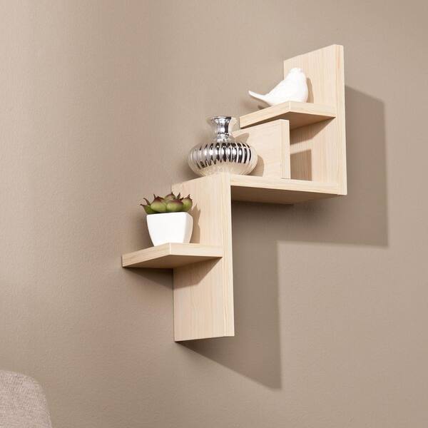 Southern Enterprises Biddy Decorative Shelf in Light Maple