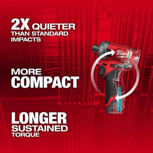 M12 FUEL SURGE 12V 1/4 in. Hex Impact Driver Kit w/ (2) 2. 0Ah Batteries, Bag with M12 3/8 in. Ratchet with Carabiner