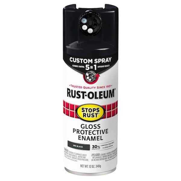Rust-Oleum Automotive 12 oz. Acrylic Enamel Flat Black Spray Paint 248647 -  The Home Depot