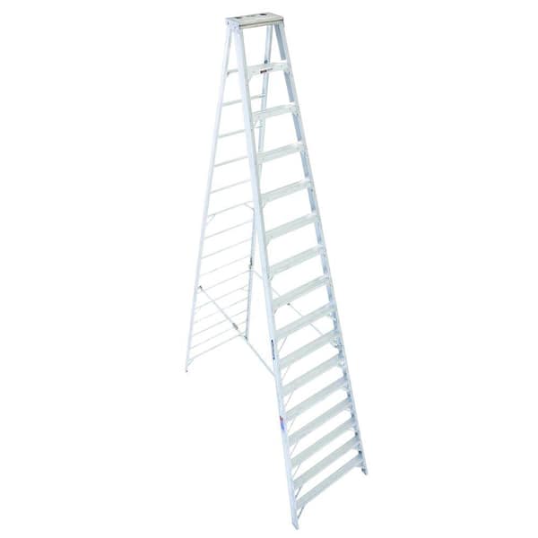 Werner 16 ft. Aluminum Step Ladder with 300 lb. Load Capacity Type IA Duty Rating