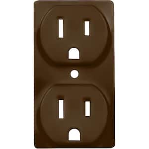 Colorcap 1-Gang Aged Bronze Duplex Outlet Wall Plate Accessory (4-Pack)
