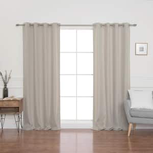 Natural Grommet Blackout Curtain - 52 in. W x 96 in. L