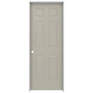 28 in. x 80 in. Colonist Desert Sand Right-Hand Smooth Solid Core Molded Composite MDF Single Prehung Interior Door