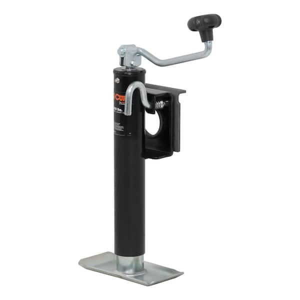 CURT Bracket-Mount Swivel Jack with Top Handle (2,000 lbs., 10" Travel)