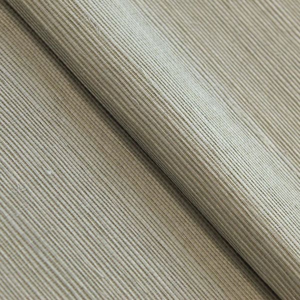 Tempaper Matte Taupe Beige Sisal Authentic Grasscloth Handwoven Unpasted Textured Wallpaper Sample, 4.5 in. x 4.5 in.