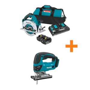 18V X2 LXT Lithium-Ion (36V) Brushless Cordless 7-1/4 in. Circular Saw Kit 5.0Ah with 18V LXT Jigsaw