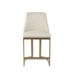 Robertson 26.25 in. Cream Wood Counter Stool