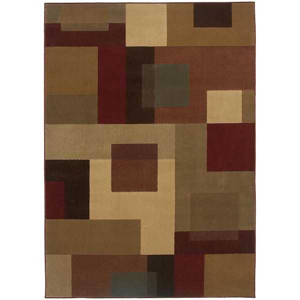 Home Decorators Collection Aspect Beige/Multi 5 ft. x 8 ft. Area Rug