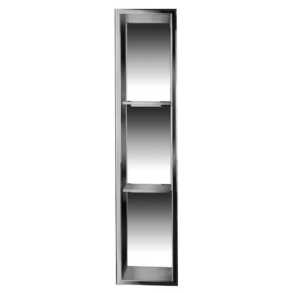 ALFI BRAND 36 in. x 8 in. x 4 in. Shower Niche in Polished Stainless Steel  ABN0836-PSS - The Home Depot