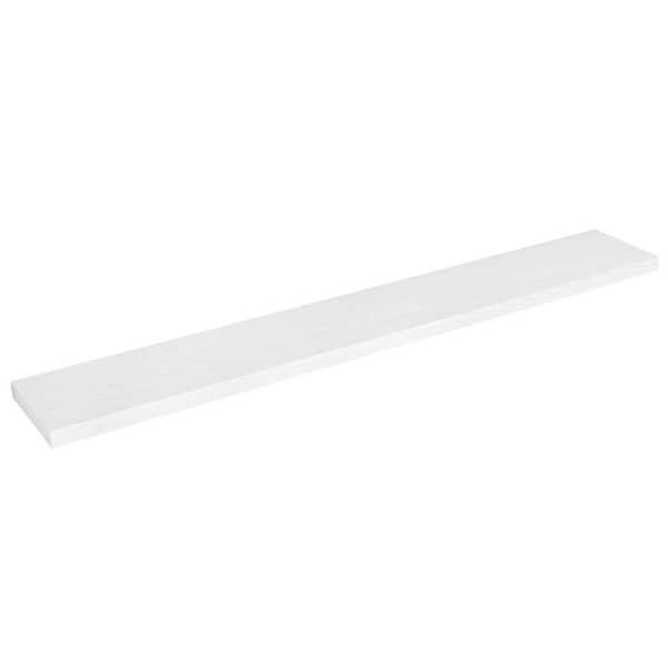 Unbranded 72 in. W x 9.3 in. D White Floating Shelves Decorative Wall Shelf Fireplace Mantel
