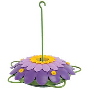 So Real 3D Purple Single Flower Hummingbird Feeder