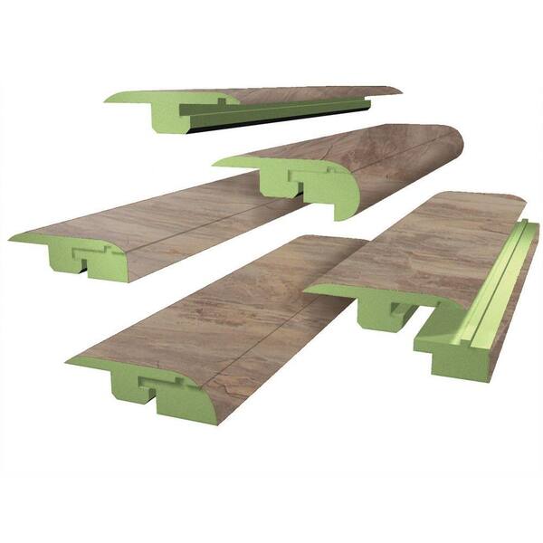 Unbranded Mojave Slate 1.06 in. Thick x 1.77 in. Wide x 78 in. Length FasTrim 5-in-1 Laminate Molding