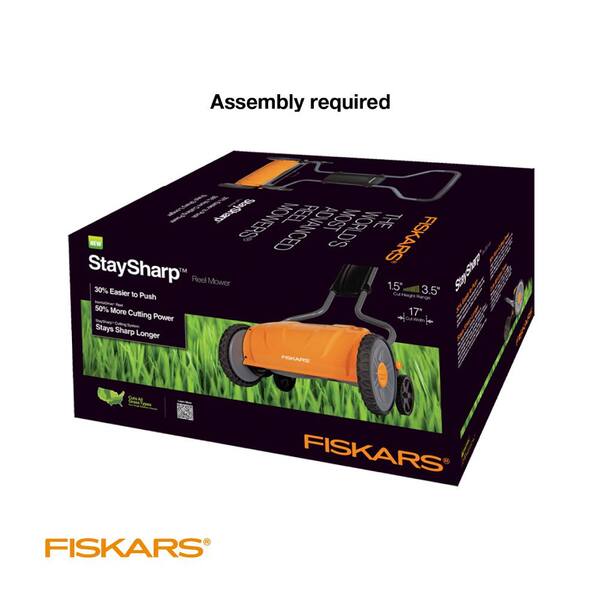 Reviews for Fiskars StaySharp 17 in. Manual Push Walk Behind Non-Electric  Reel Mower