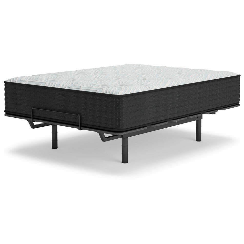 Queen Blue/Gray Pillowtop Innerspring Gel Memory Foam Mattress