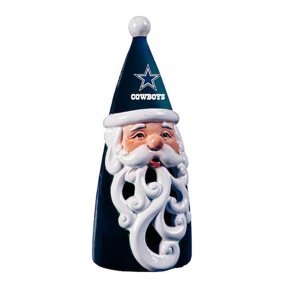 Dallas Cowboys Santa LED Christmas Garden Statuary, 8 in.