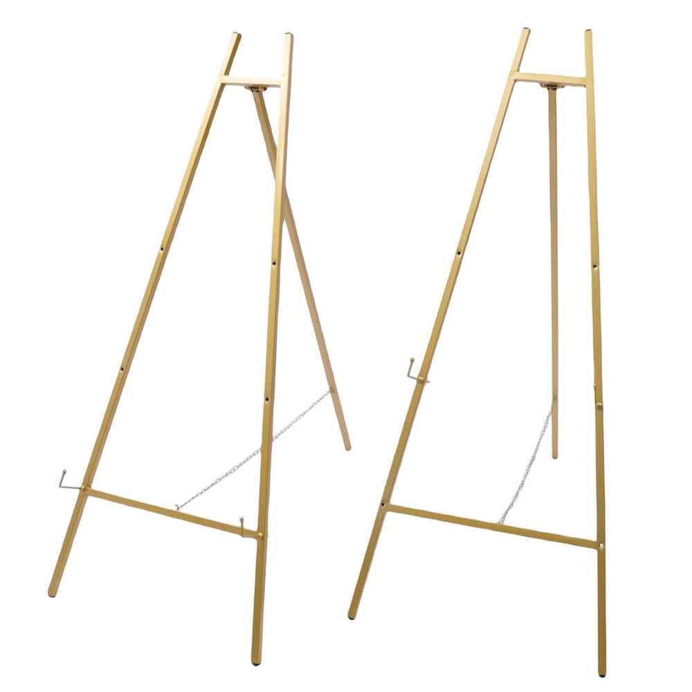 Floor Easel Stand Adjustable Display Stand Metal Large Free Standing  Display Stand for Weddings Welcome Signs Posters Art and Any Exquisite  Displays
