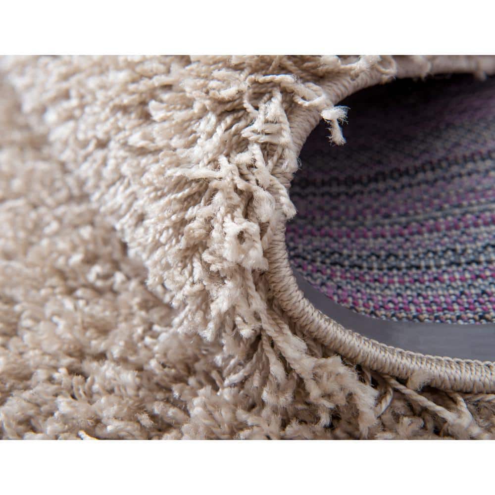 2'x3' Blue Solid Shag Reversible Synthetic Rug