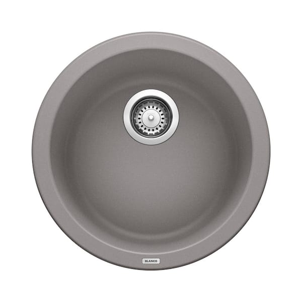 Blanco Rondo Granite Composite 18 in. Drop-in/Undermount Bar Sink in ...