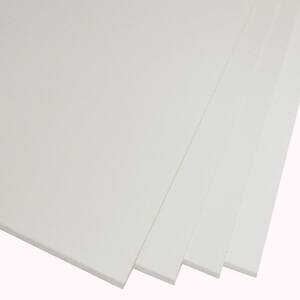 24 in. x 36 in. x .100 in. White HDPE Sheet (4-Pack)