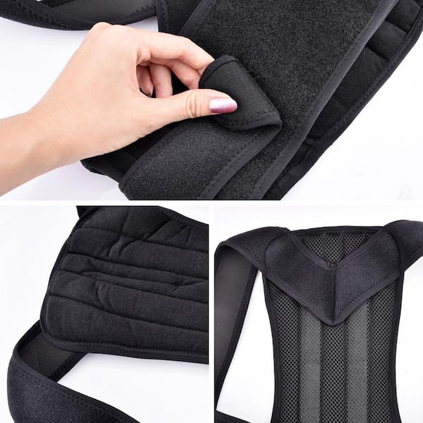 Lumbar Back Support with Nylon Straps for Secure sitting with Leaf